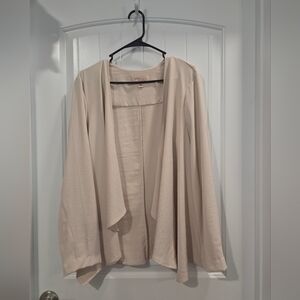 Philosophy Cream Open Front Cardigan